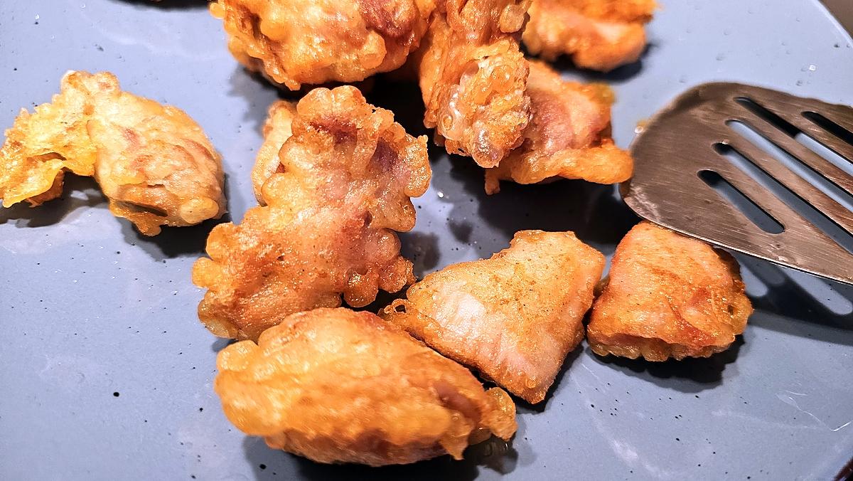recette Beignets de poulet au curry rouge thaï (inspiré du site Riz Jaune)