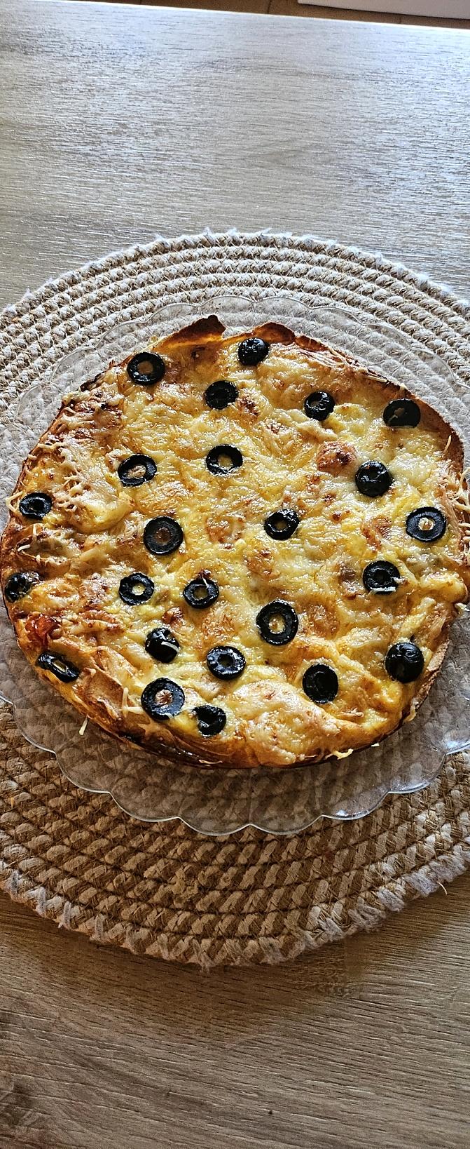 recette Tortilla / quiche au thon et à la tomate