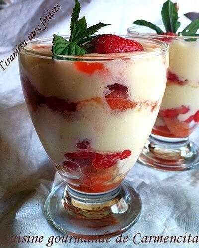 Tiramisu aux fraises