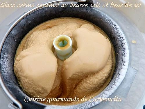 recette Glace à la crème caramel au beurre salé et fleur de sel