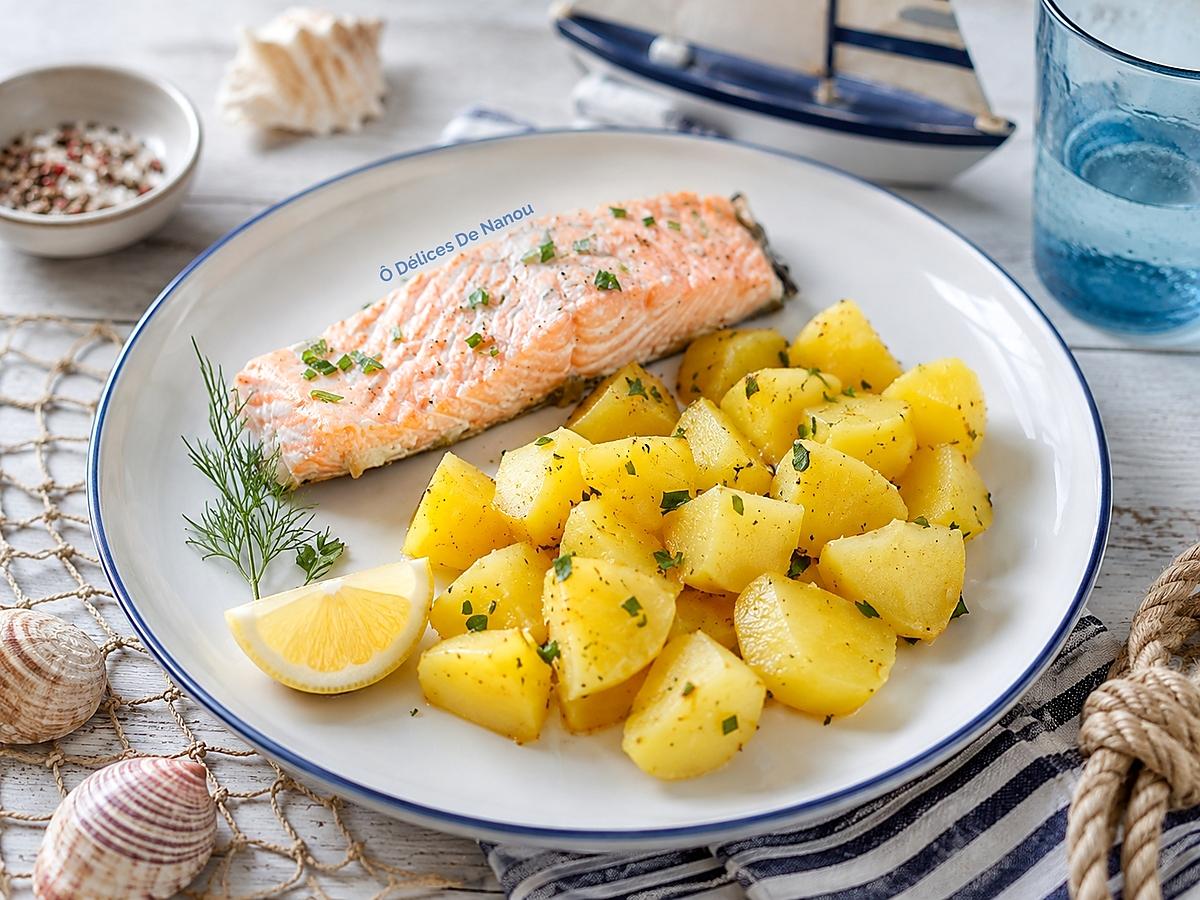 recette Pavé De Saumon Et Pomme-De-Terre À La Vapeur
