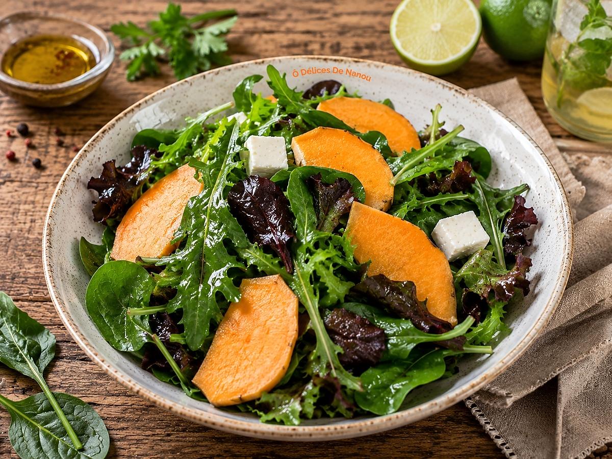 recette Salade De Jeunes Pousses Aux Patates Douces