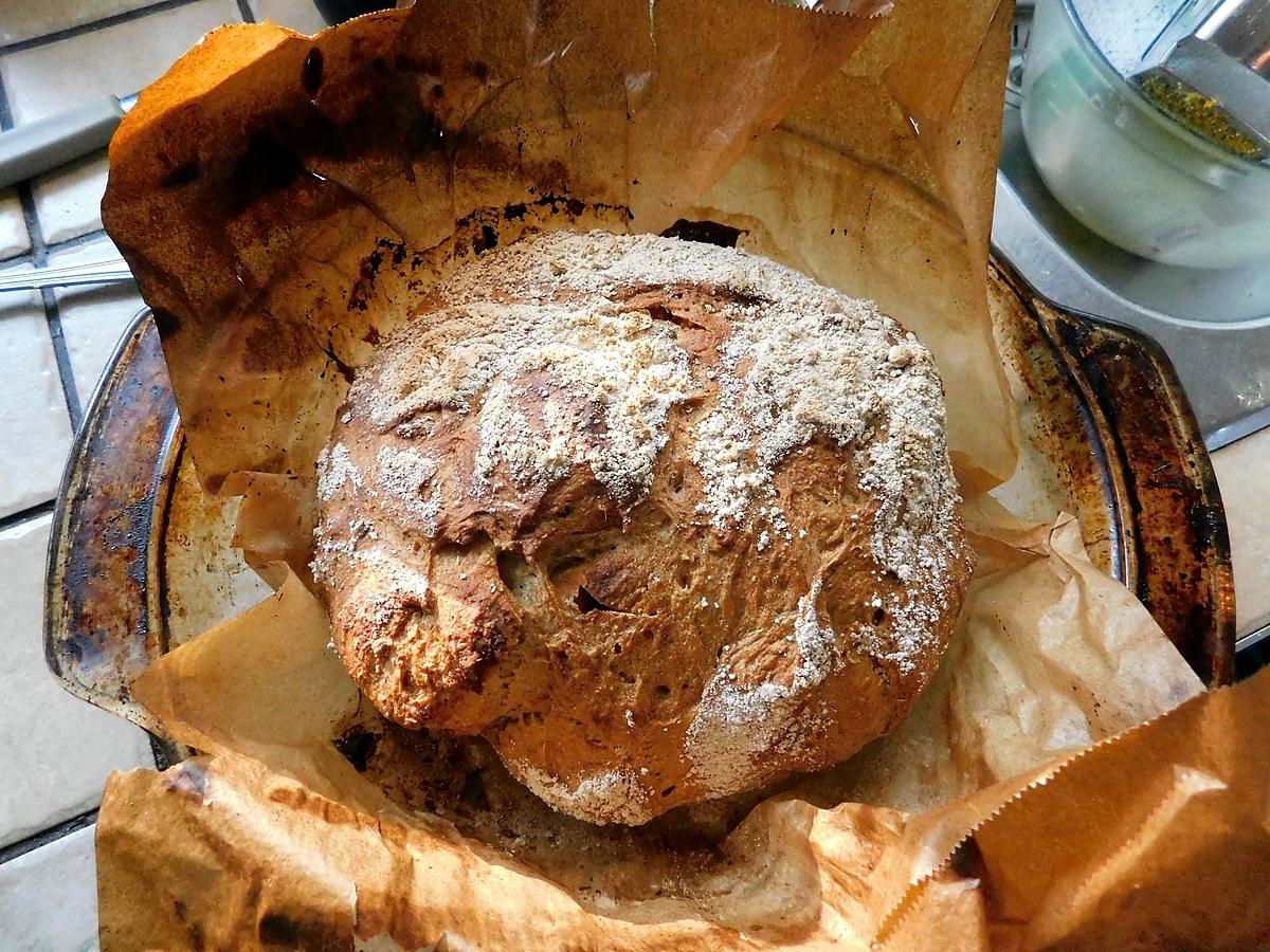 recette Miche de pain campagnard