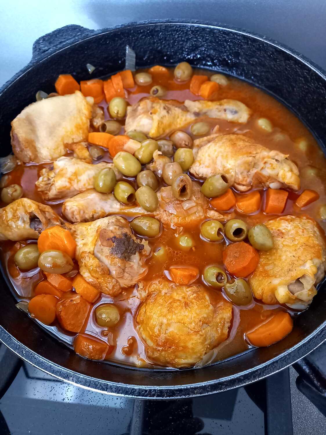 Couscous de poulet aux olives