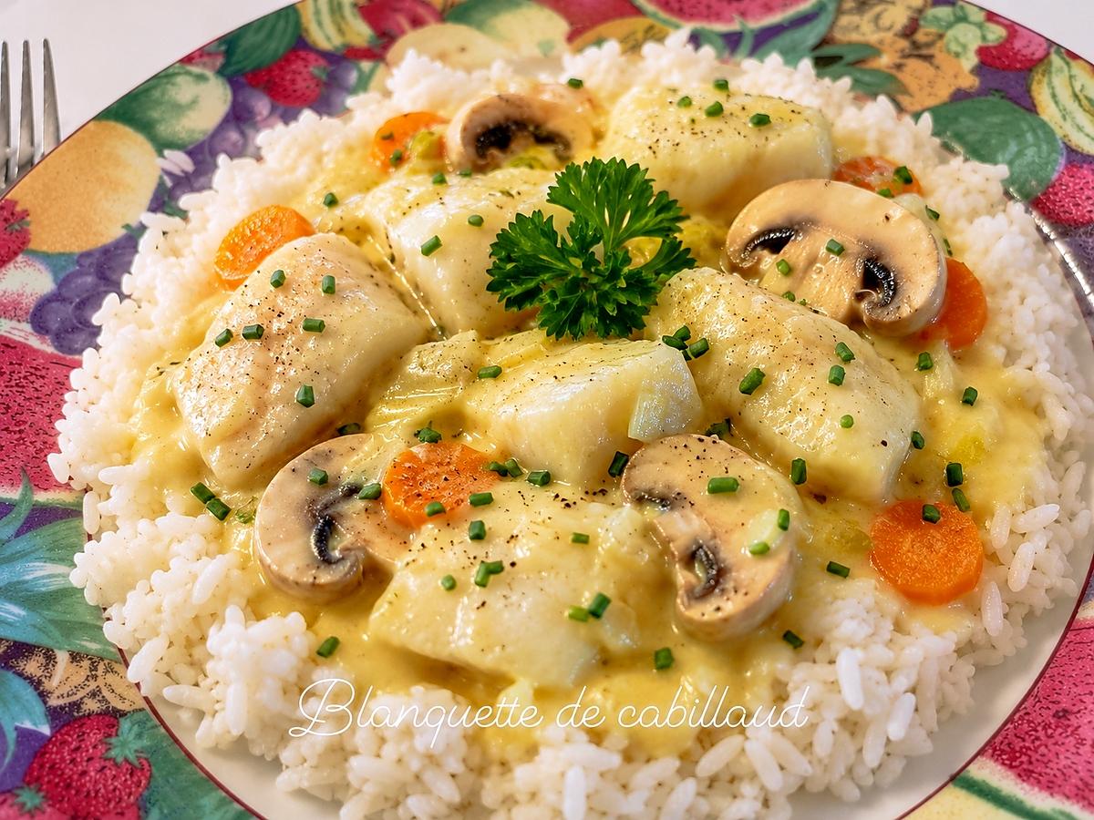 recette Blanquette de cabillaud