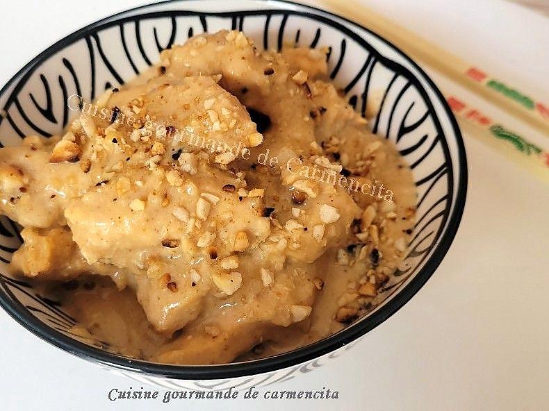 recette Poulet sauce satay ou sauce aux cacahuètes