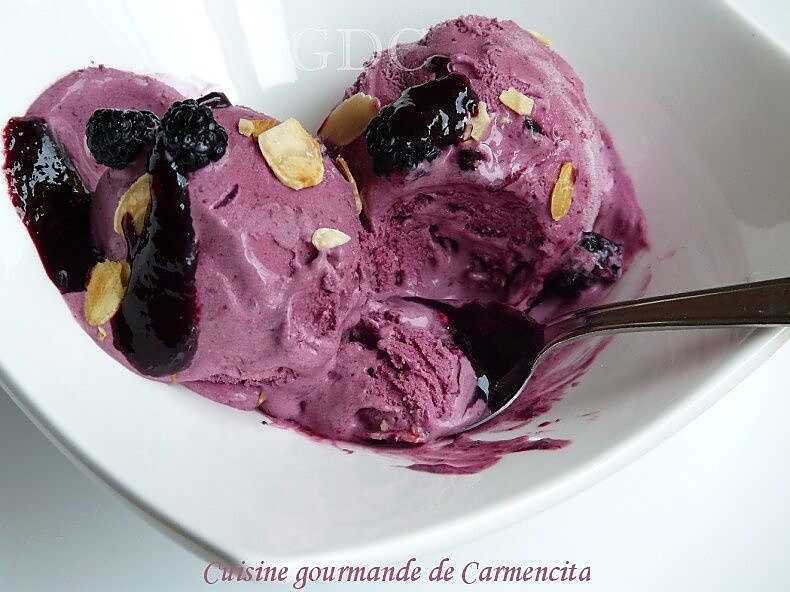 Glace aux mûres sauvages