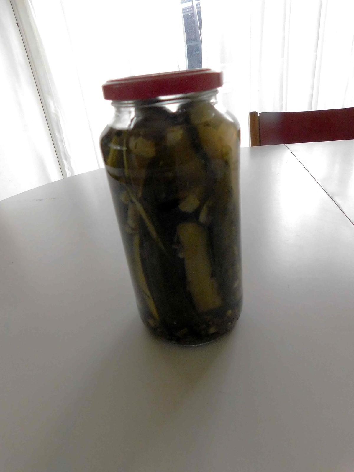 recette Conserve de cornichon