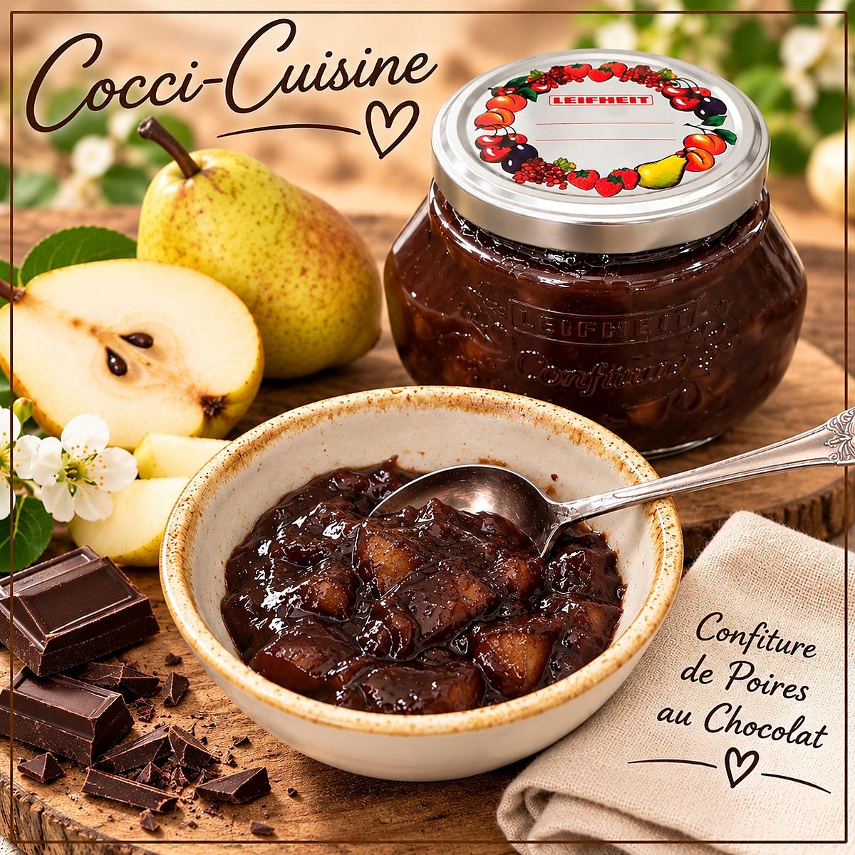 recette Confiture de poires au chocolat