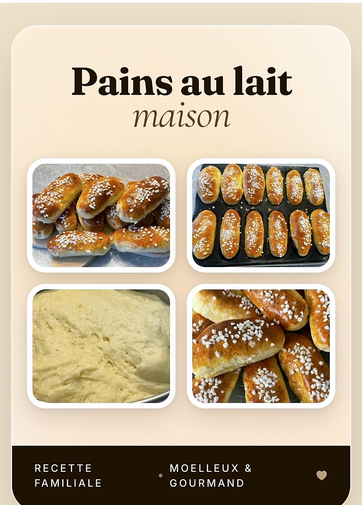 recette Petit pains au lait moelleux