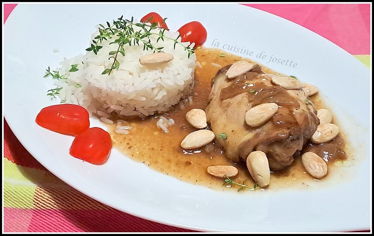 recette poulet aux amandes et sauce soja
