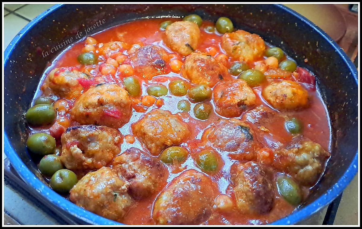 recette boles de picoulet ( boulettes à la catalane)