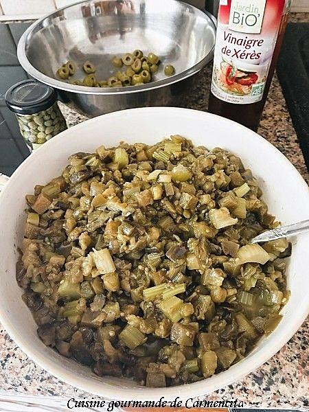 recette Salade d'aubergines à la sicilienne