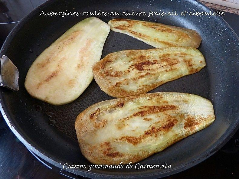 recette Aubergines roulées au chèvre frais ail et ciboulette