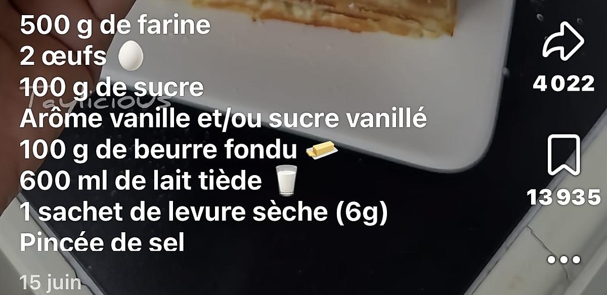 recette GAUFRES 🧇