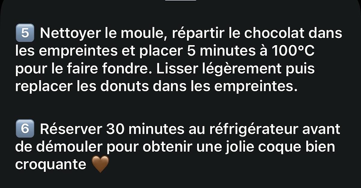 recette Donuts coque chocolat  🍩