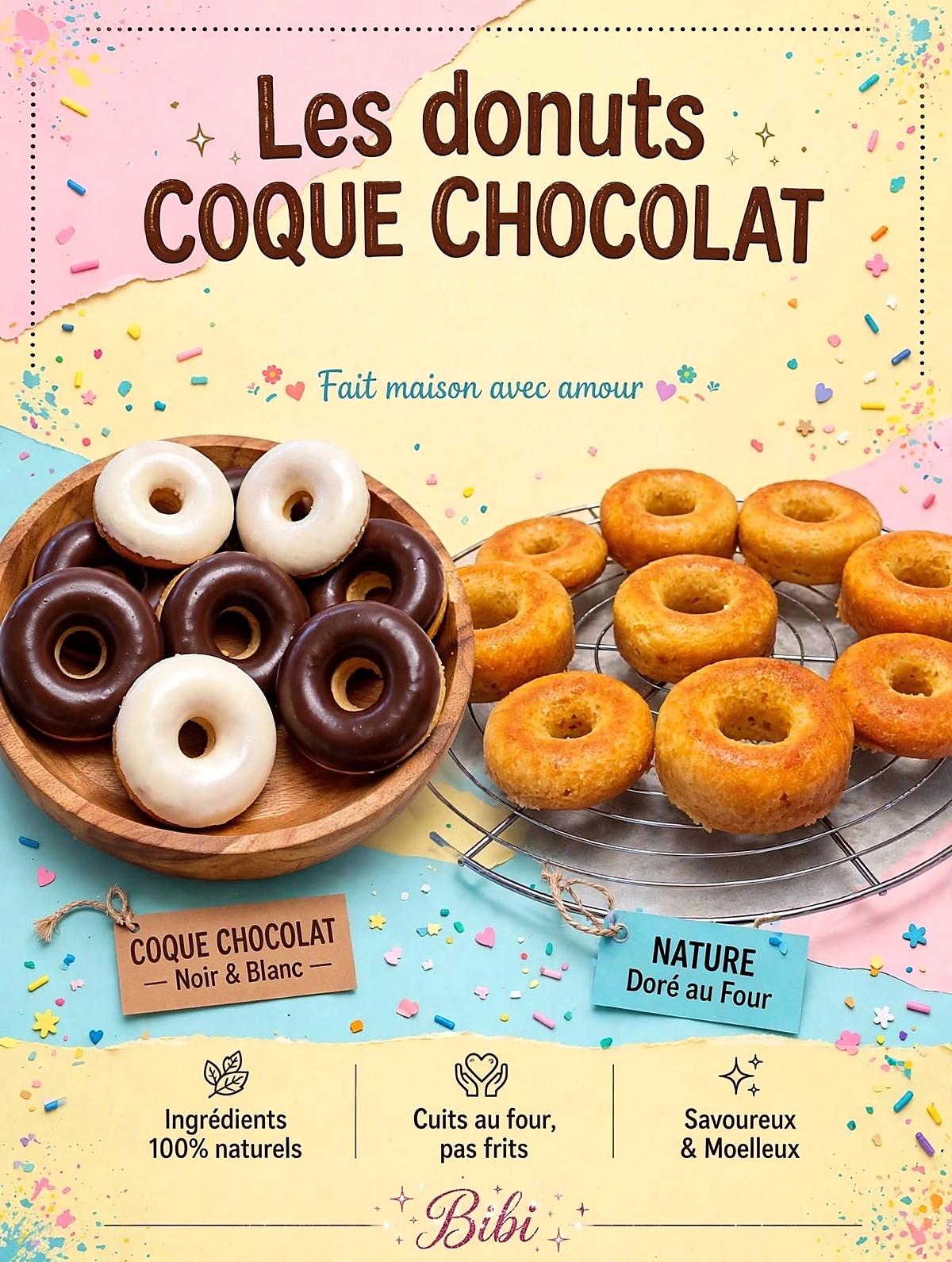 recette Donuts coque chocolat  🍩