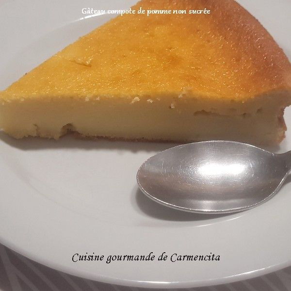 recette Gâteau à la compote de pomme non sucrée