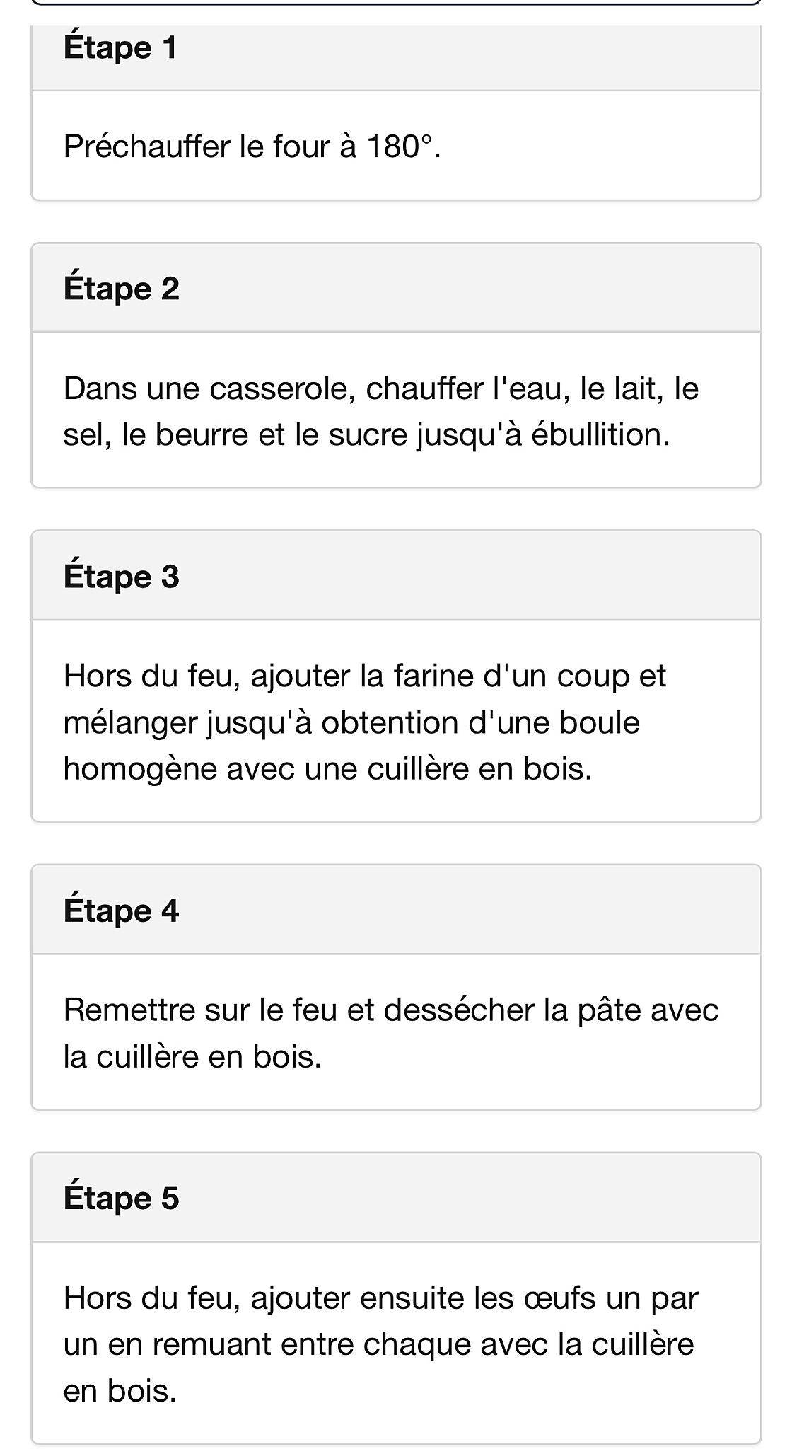 recette Chouquettes