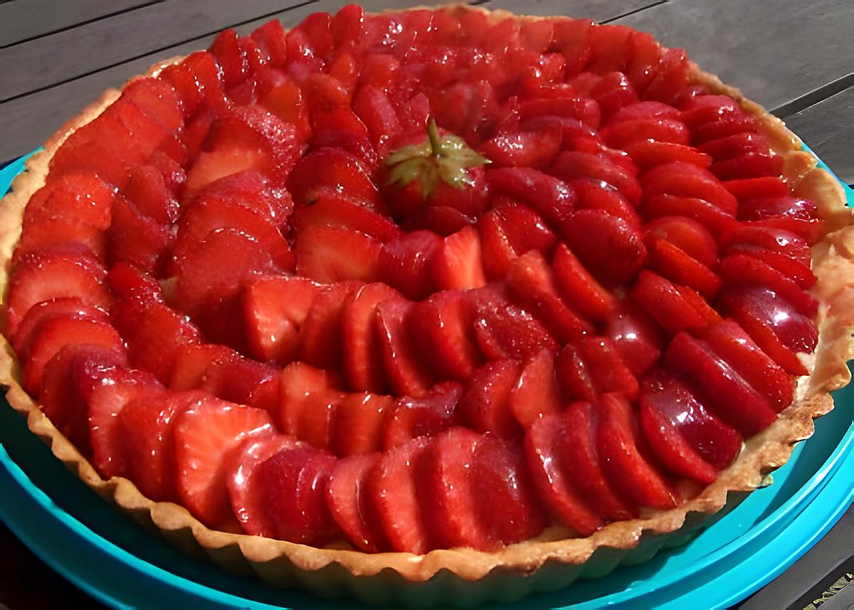 recette Tarte aux fraises et au limoncello