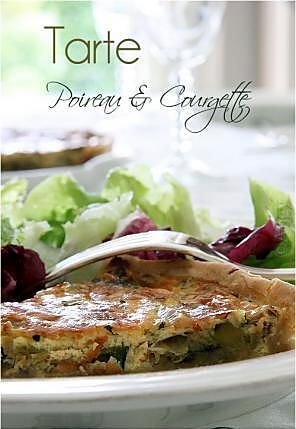 recette Tarte Poireau & Courgette...