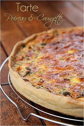 recette Tarte Poireau & Courgette...