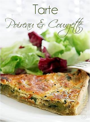 recette Tarte Poireau & Courgette...