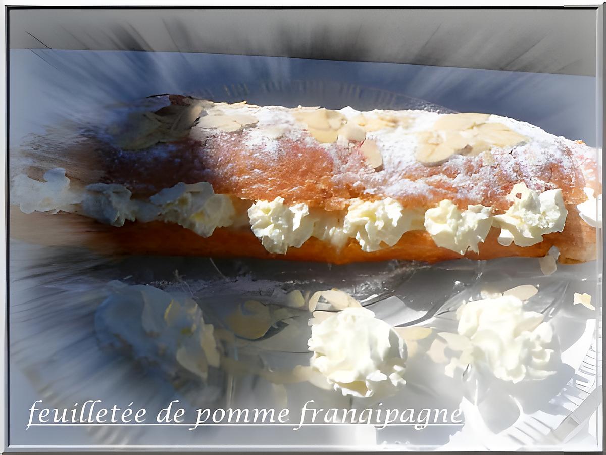 recette feuilletée de pomme frangipagne