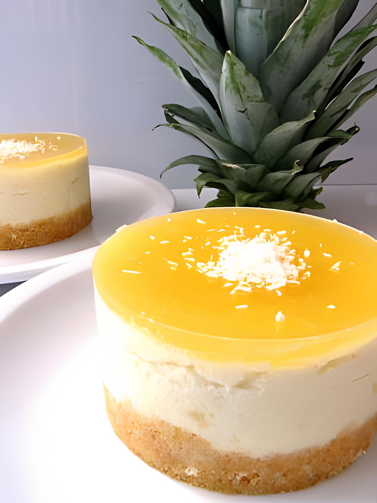 recette CHEESECAKE ANANAS