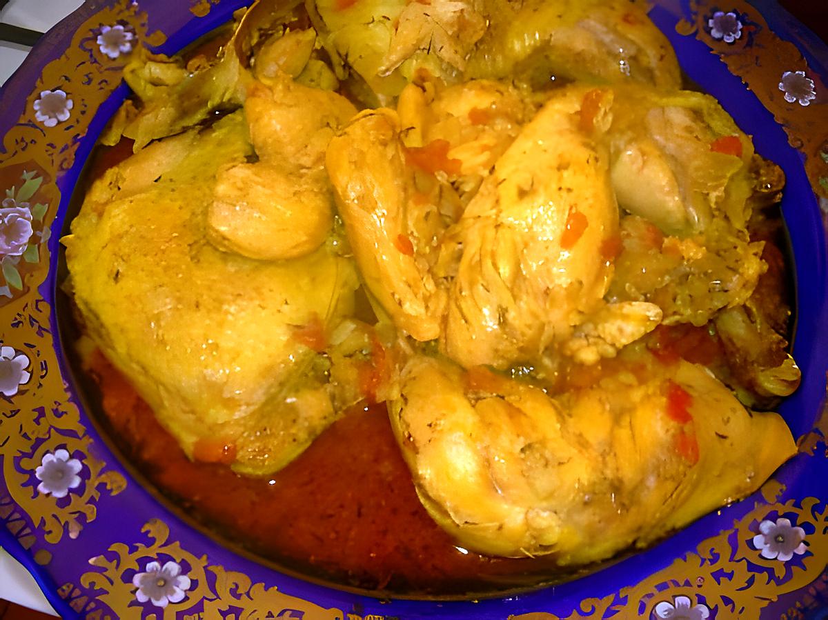 recette **cari poulet massalé**