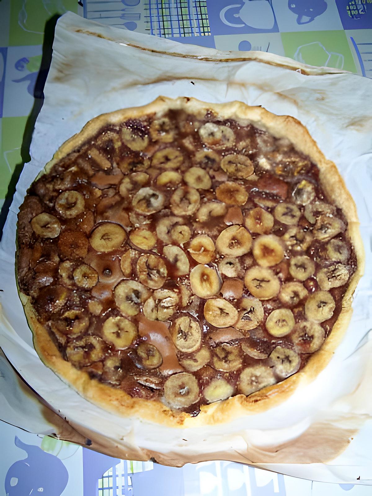 recette Tarte choco-banane