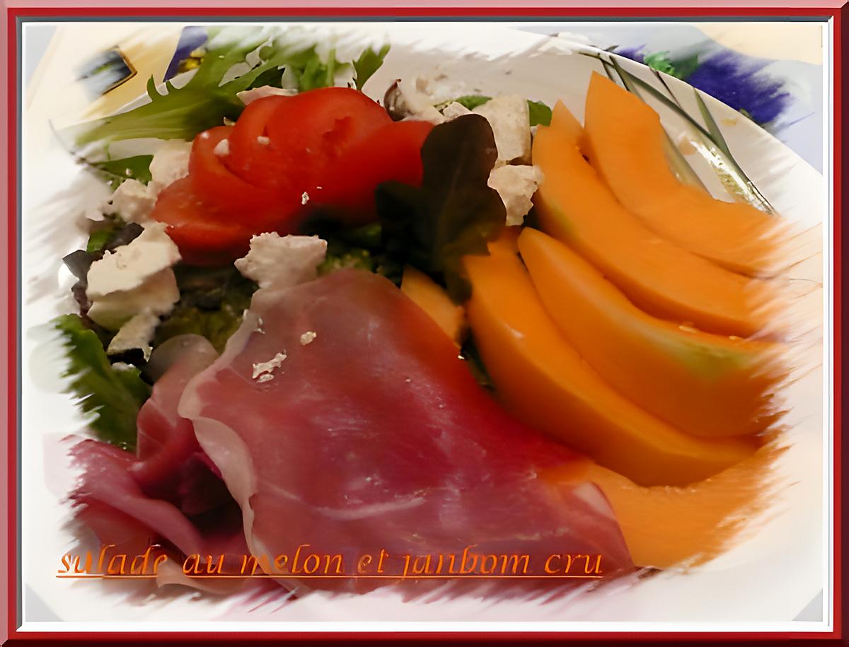 recette salade au melon et jambon