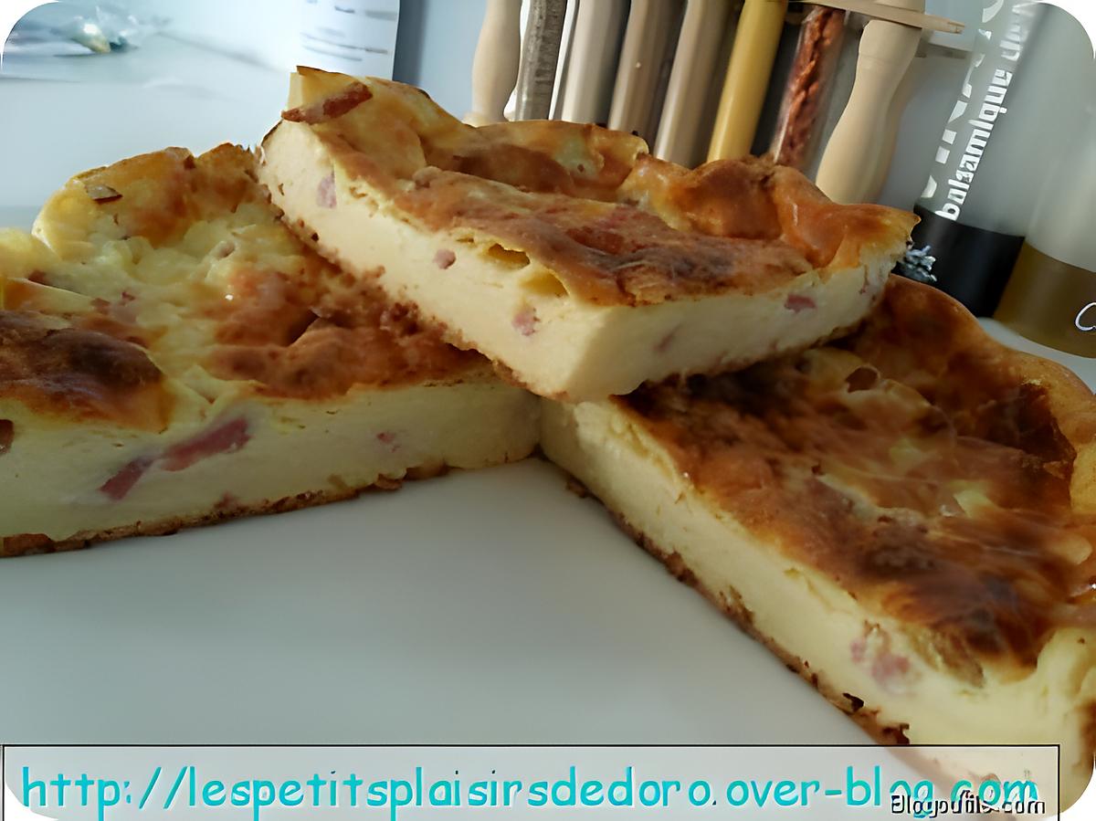 recette QUICHE LORRAINE MINUTE LEGERE