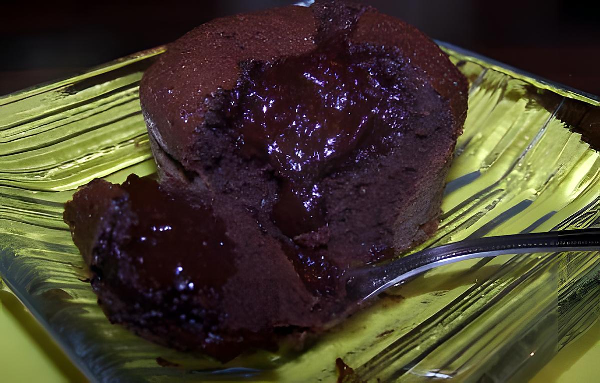 recette Coeur coulant sésame-chocolat noir