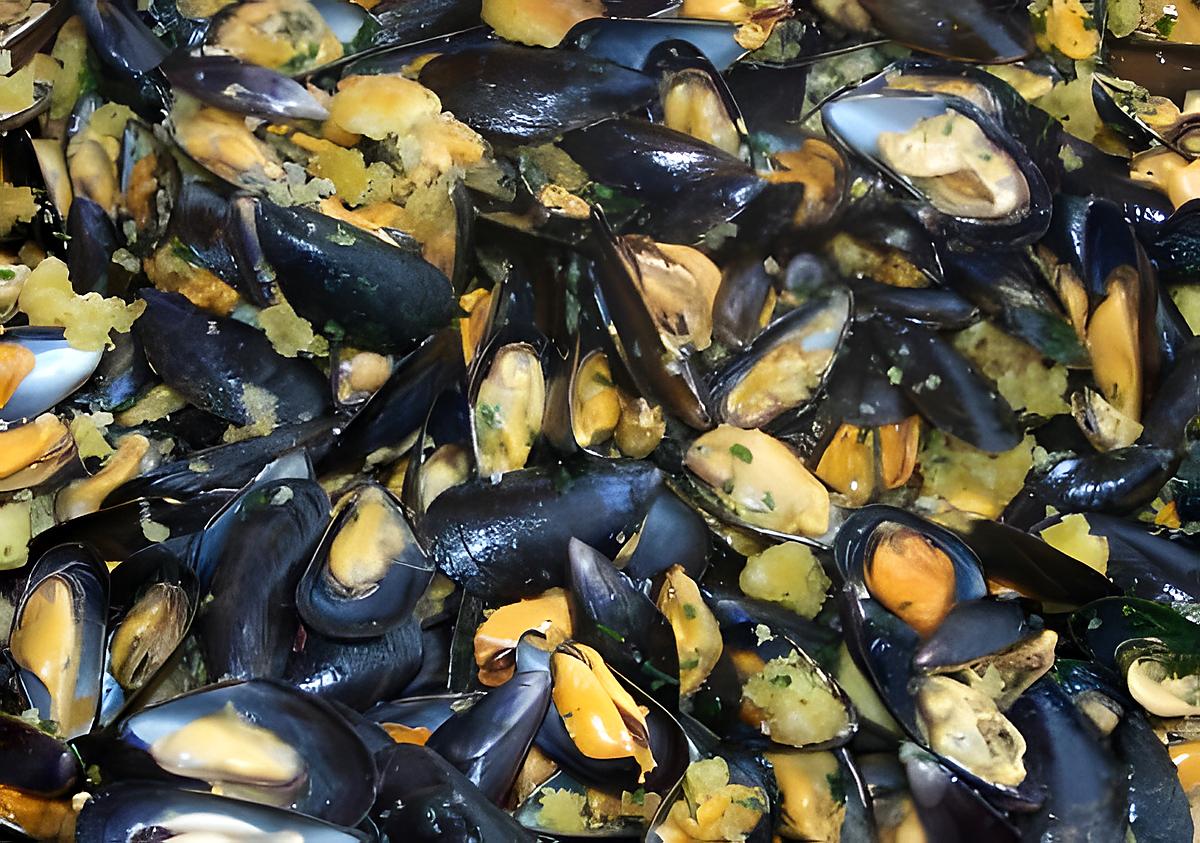 recette Moules au pain