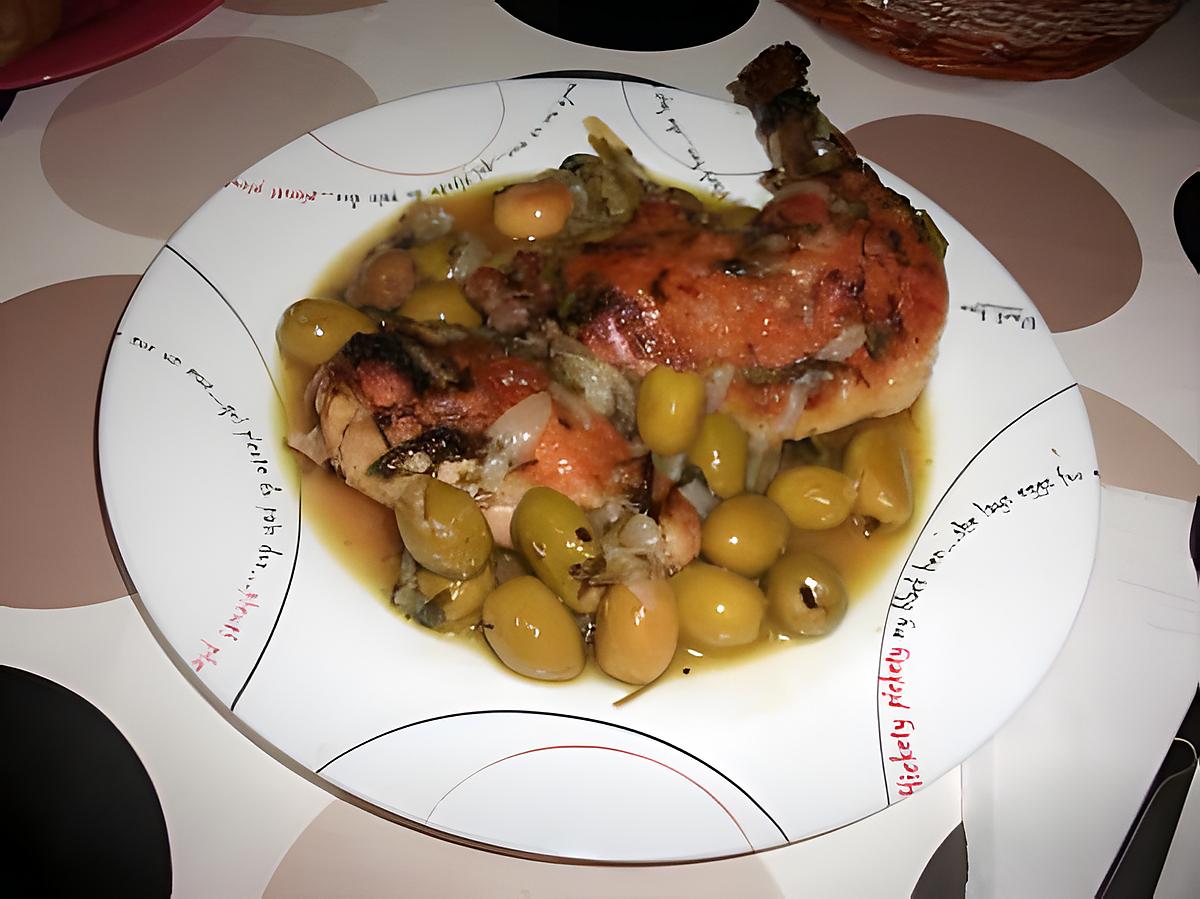 recette poulet aux olives.