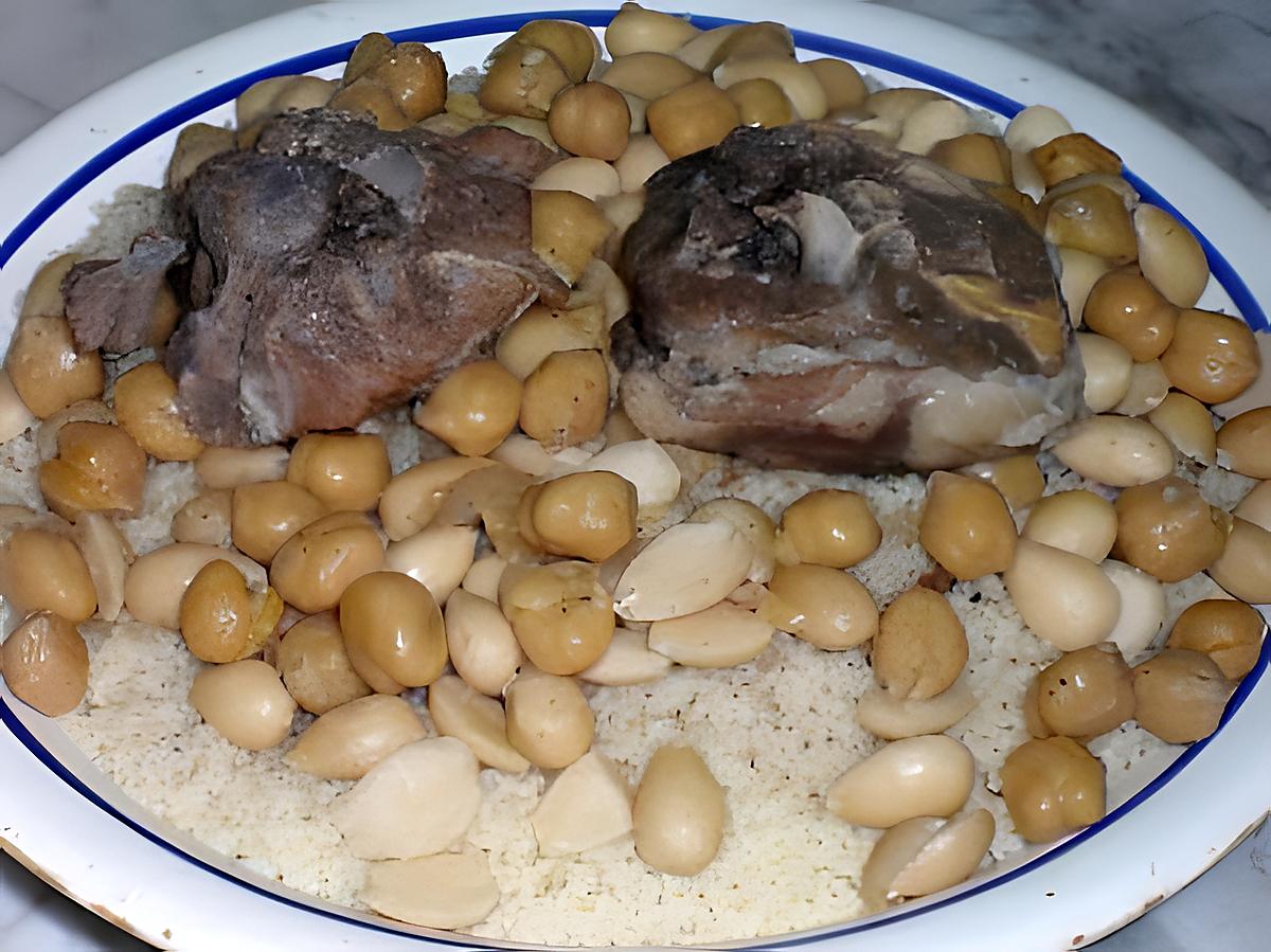 recette Couscous aux amandes et eau de fleur d'oranger de Cherchell