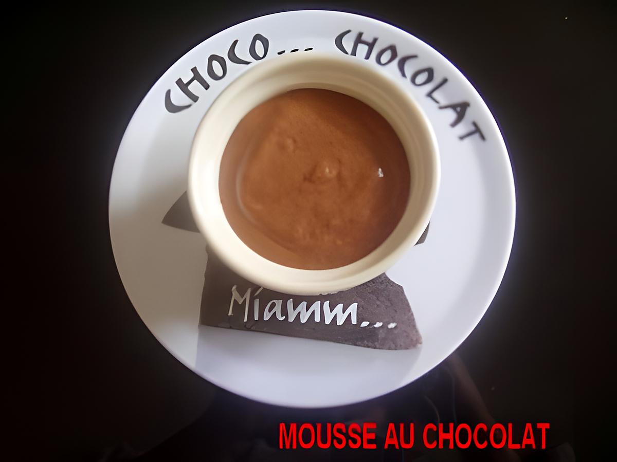 recette MOUSSE AU CHOCOLAT