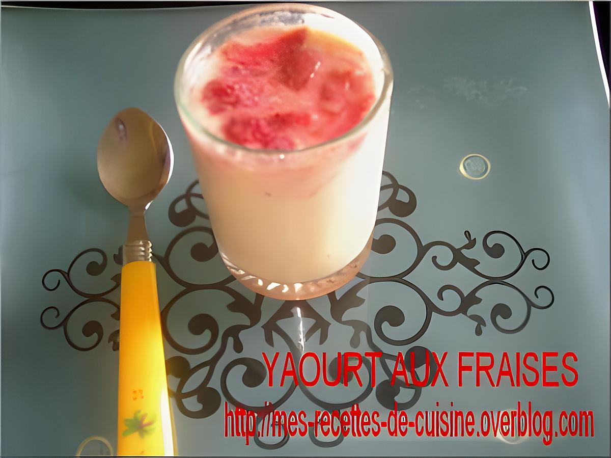 recette YAOURT AUX FRAISES