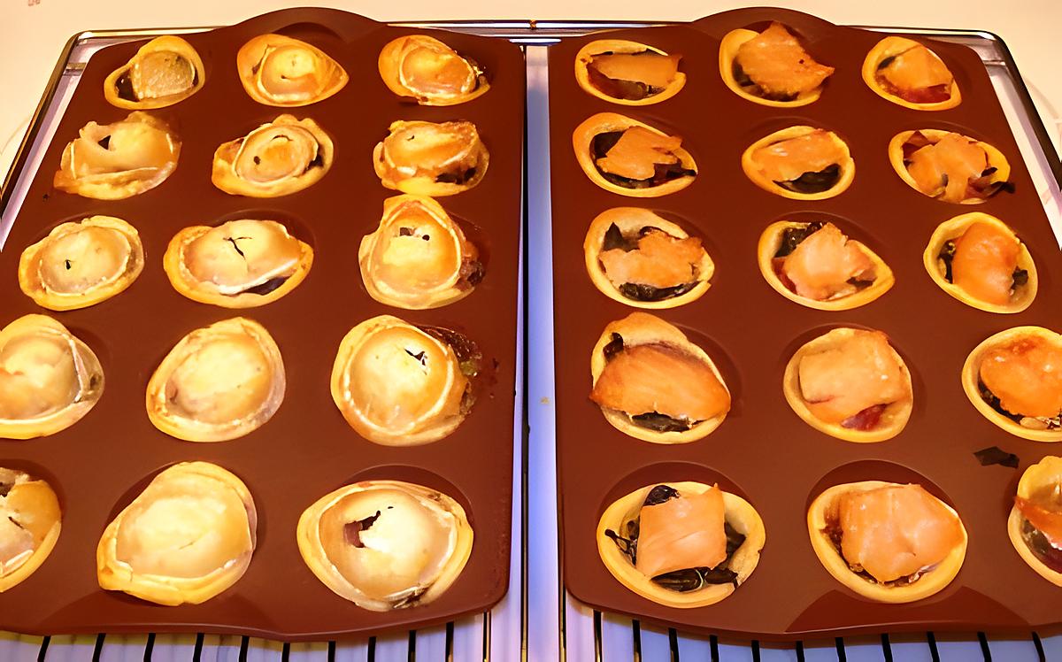recette Mini-tartelettes aux épinards, pignons de pin & citron vert