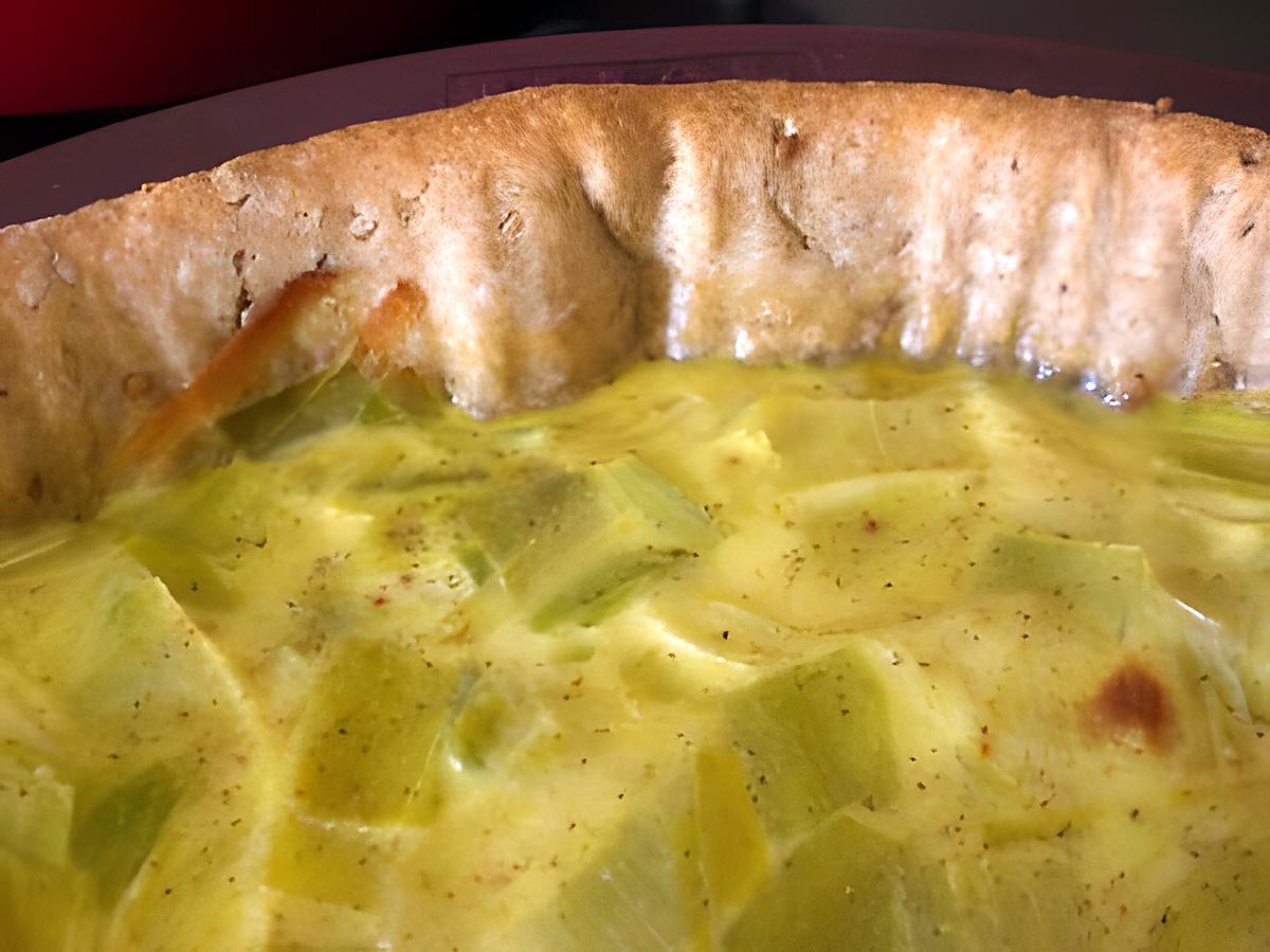 recette Quiche Poireau-Curry o sésame