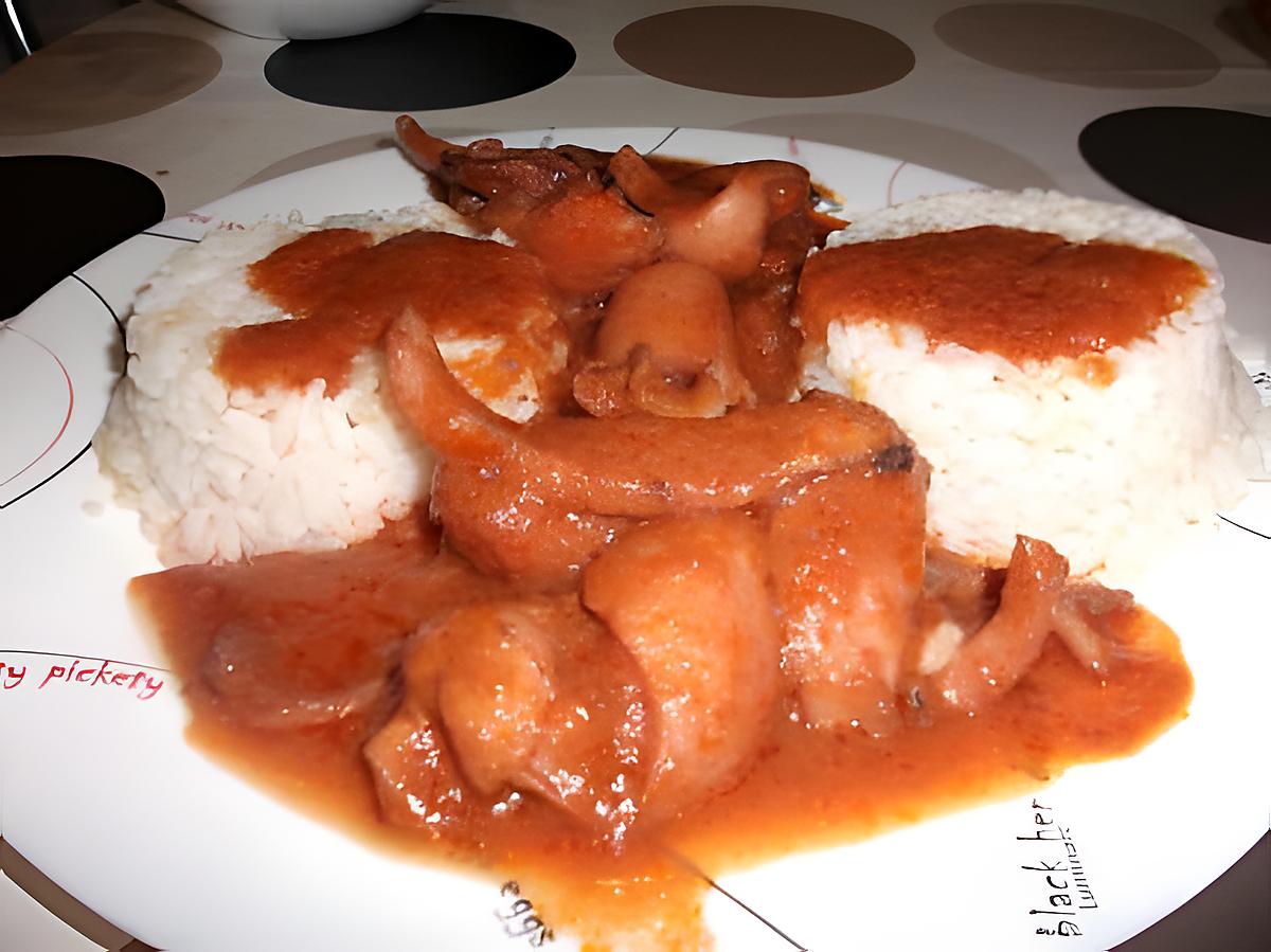 recette calamars à la sauce tomate