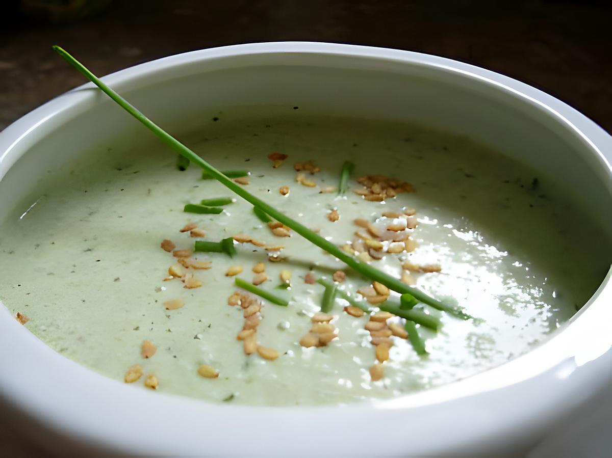 recette Velouté de concombre & sardines