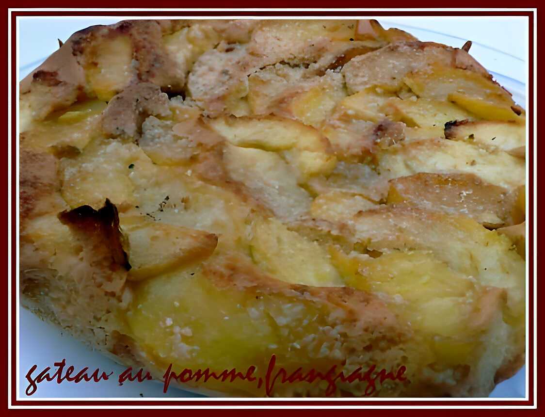 Gâteau aux pommes, frangipane