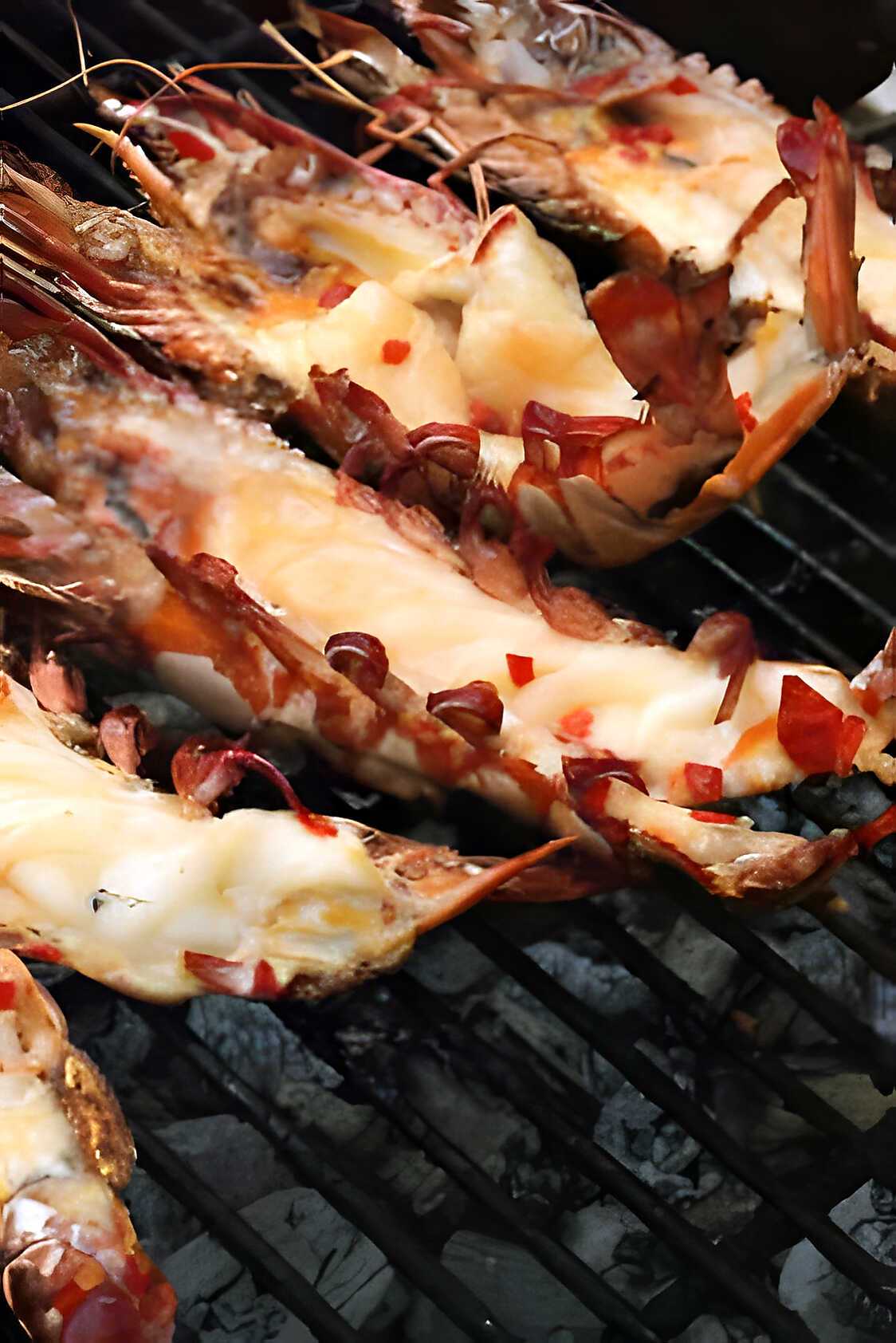 Gambas Auf Dem Grill