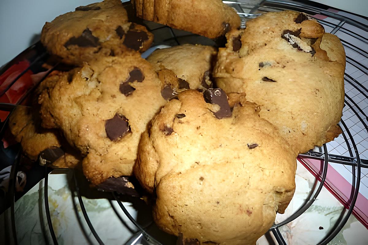 recette cookie au chocolat au lait et noix de coco