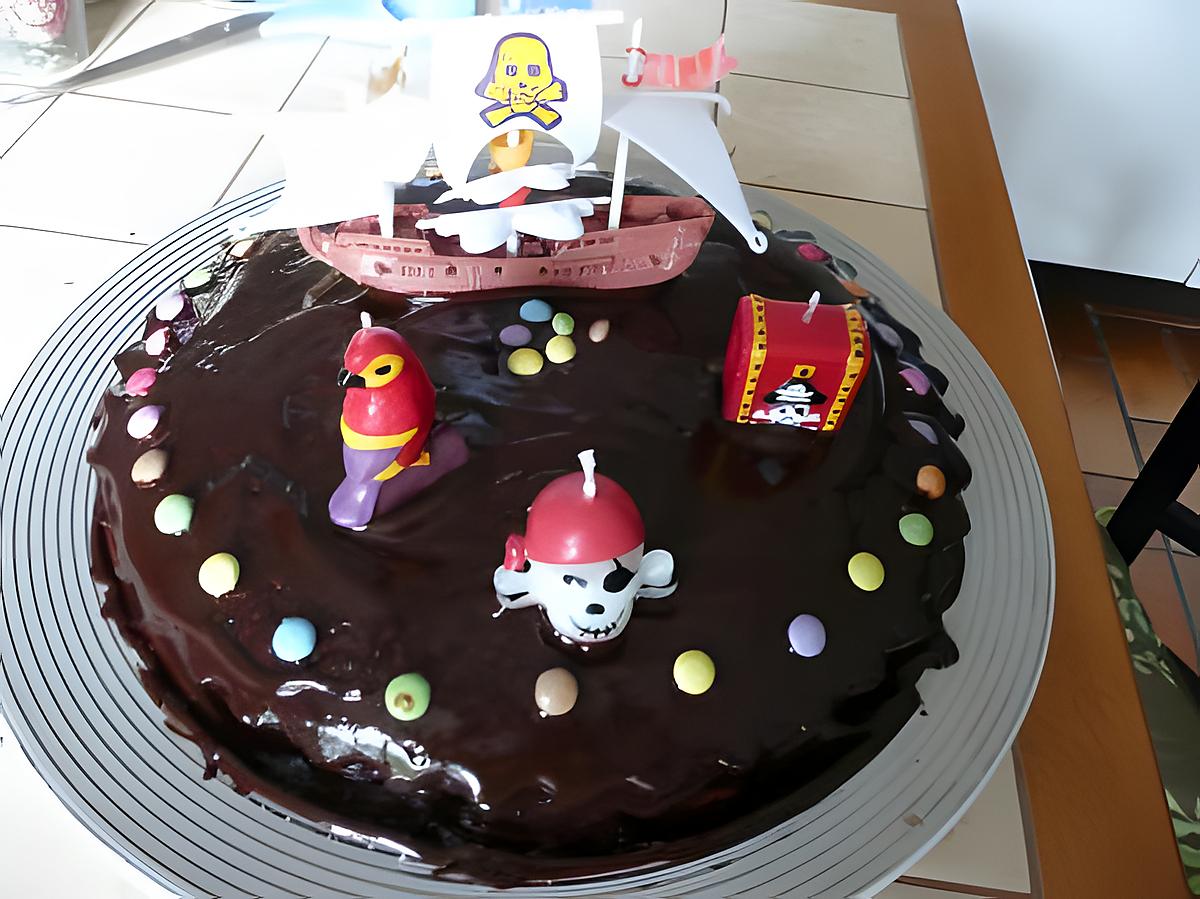 recette Le gateau moelleux au chocolat des pirates !!