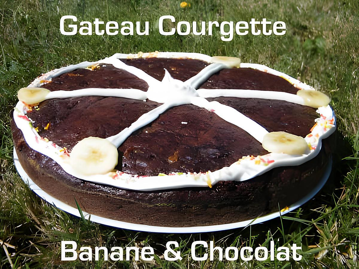 recette Ooo Gateau ultra léger: Chocolat, courgette & banane ooO