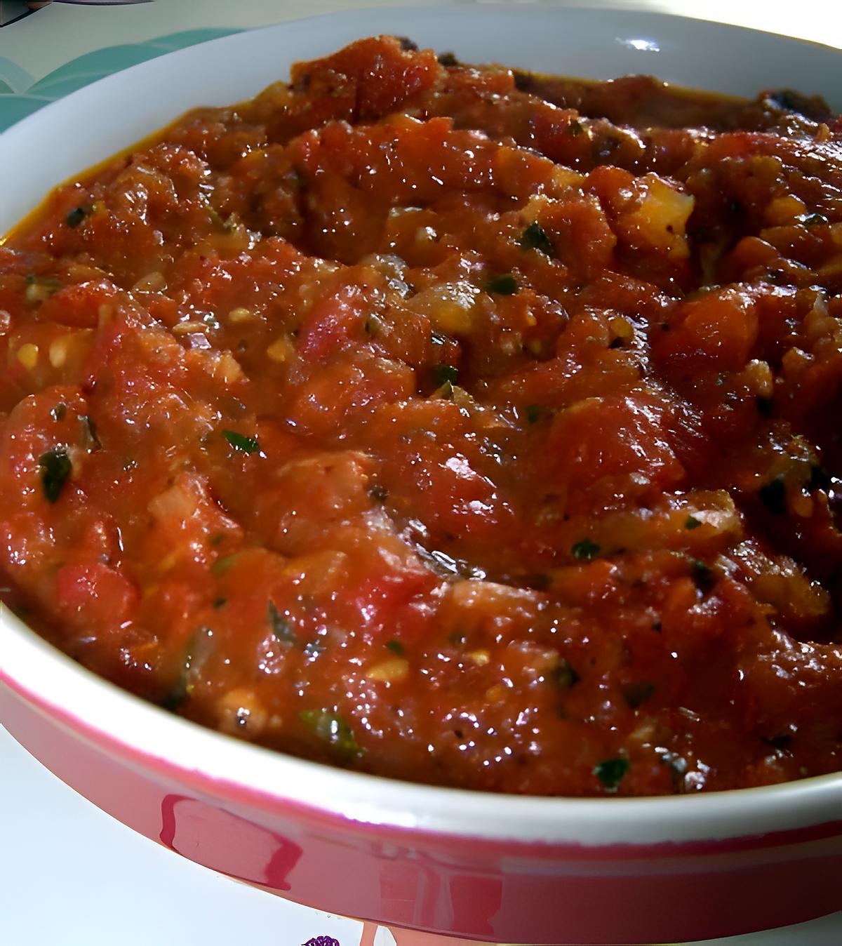 recette SAUCE AUX TOMATES DU JARDIN