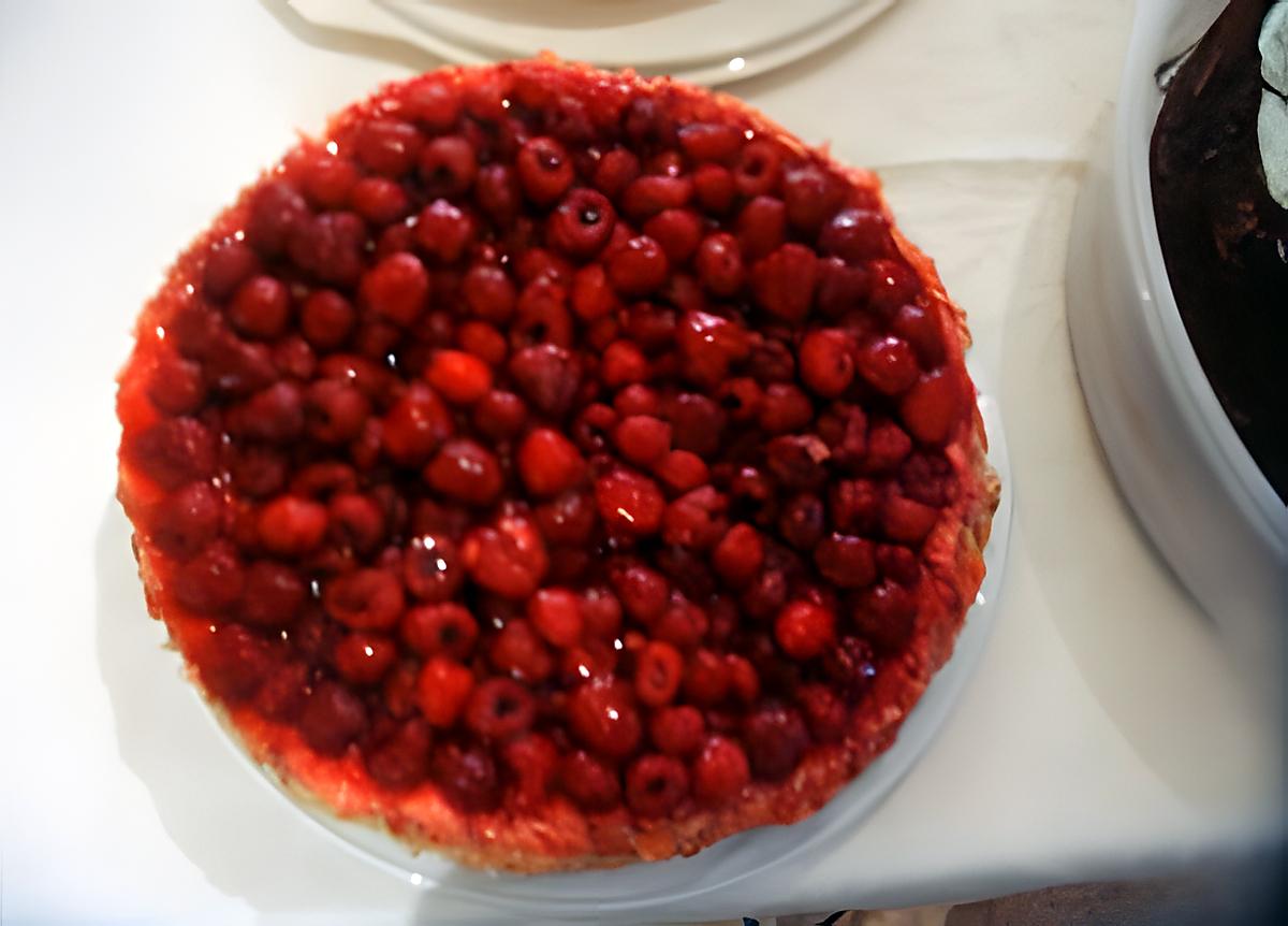 recette TARTE AUX FRAMBOISES